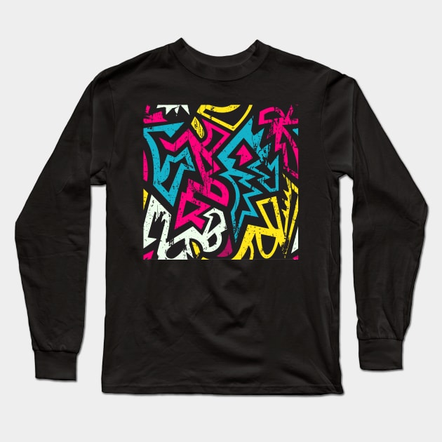 Graffiti geometric Long Sleeve T-Shirt by endi318